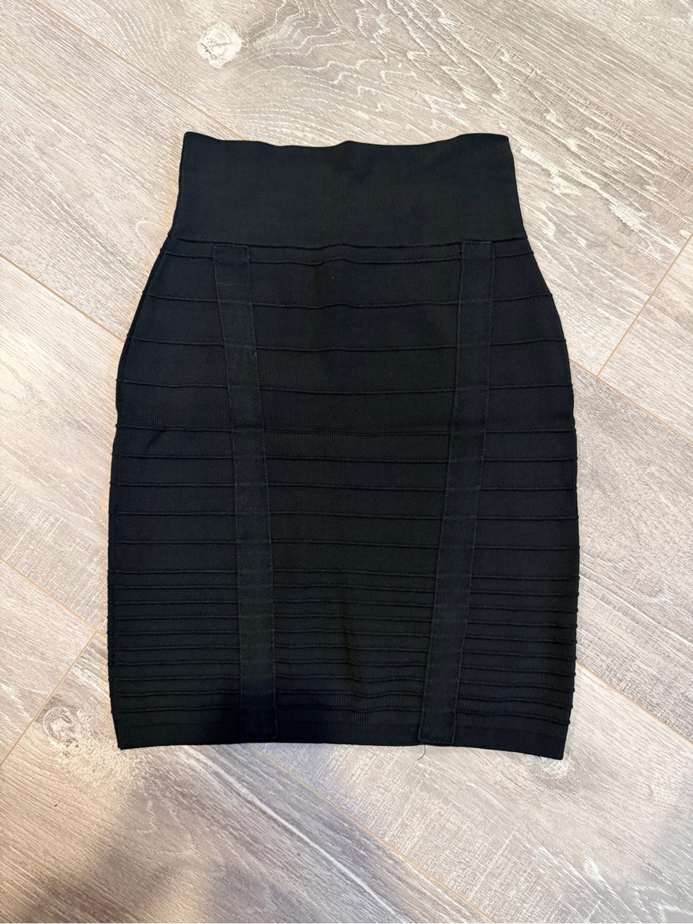 Y2K Rock & Republic Black Ribbed Bando Skirt